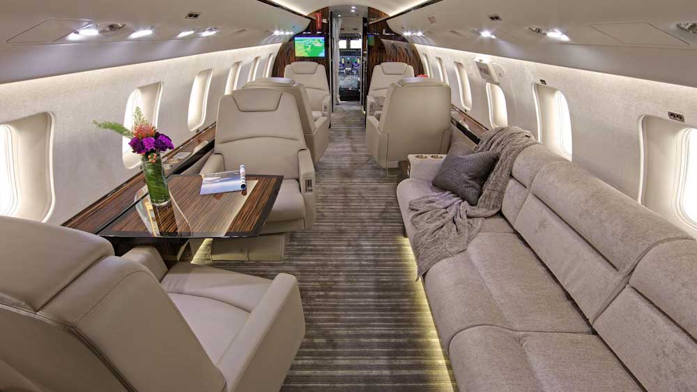 large cabin jet charter